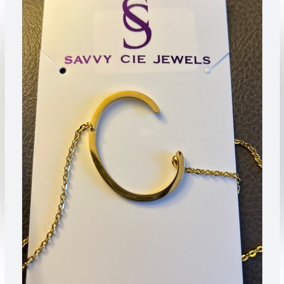 New Savvy Cie Letter C Initial Necklace - Picture 1 of 2